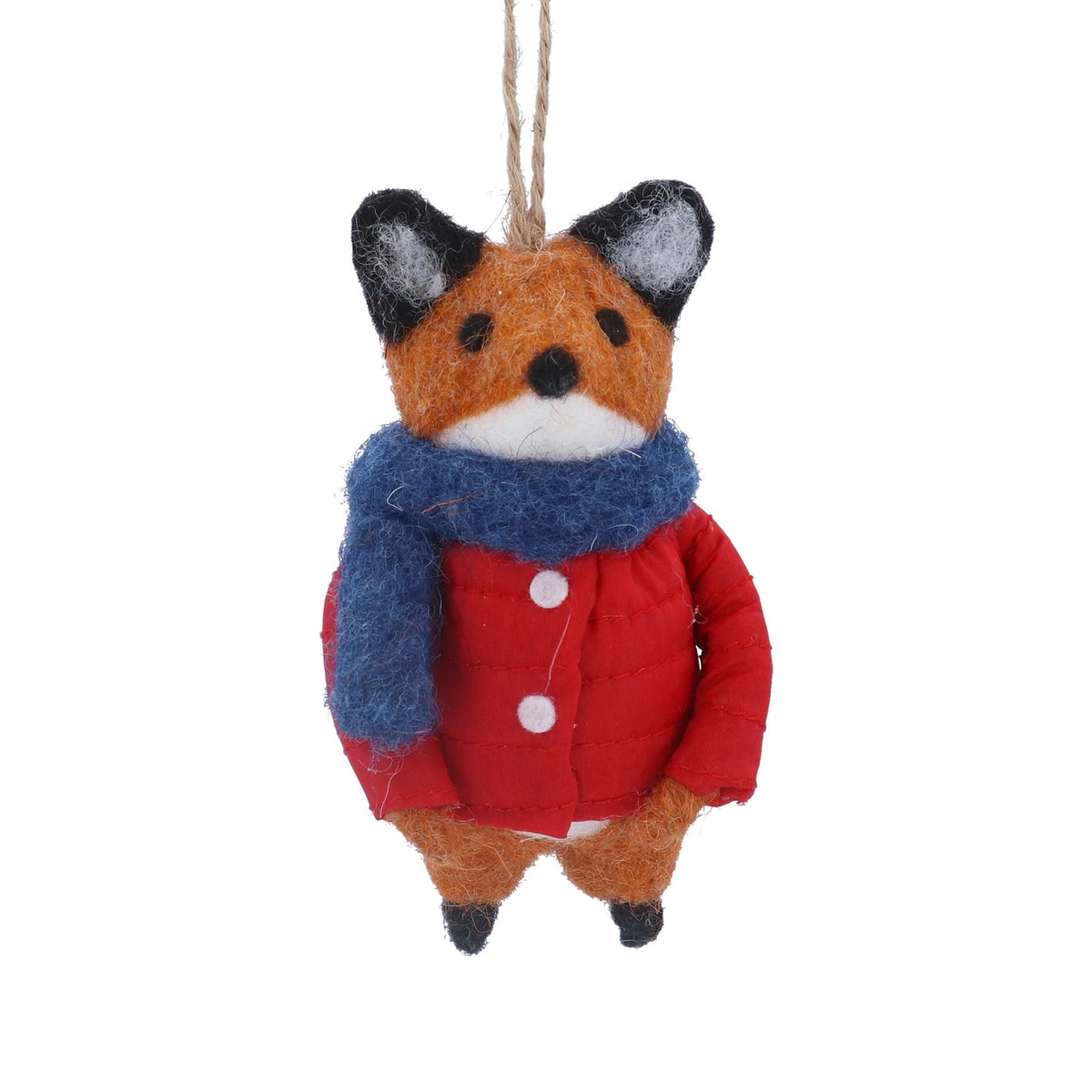Gisela Graham Mixed Wool Fox In Red Coat Gisela Graham Mixed Wool Fox In Red Coat