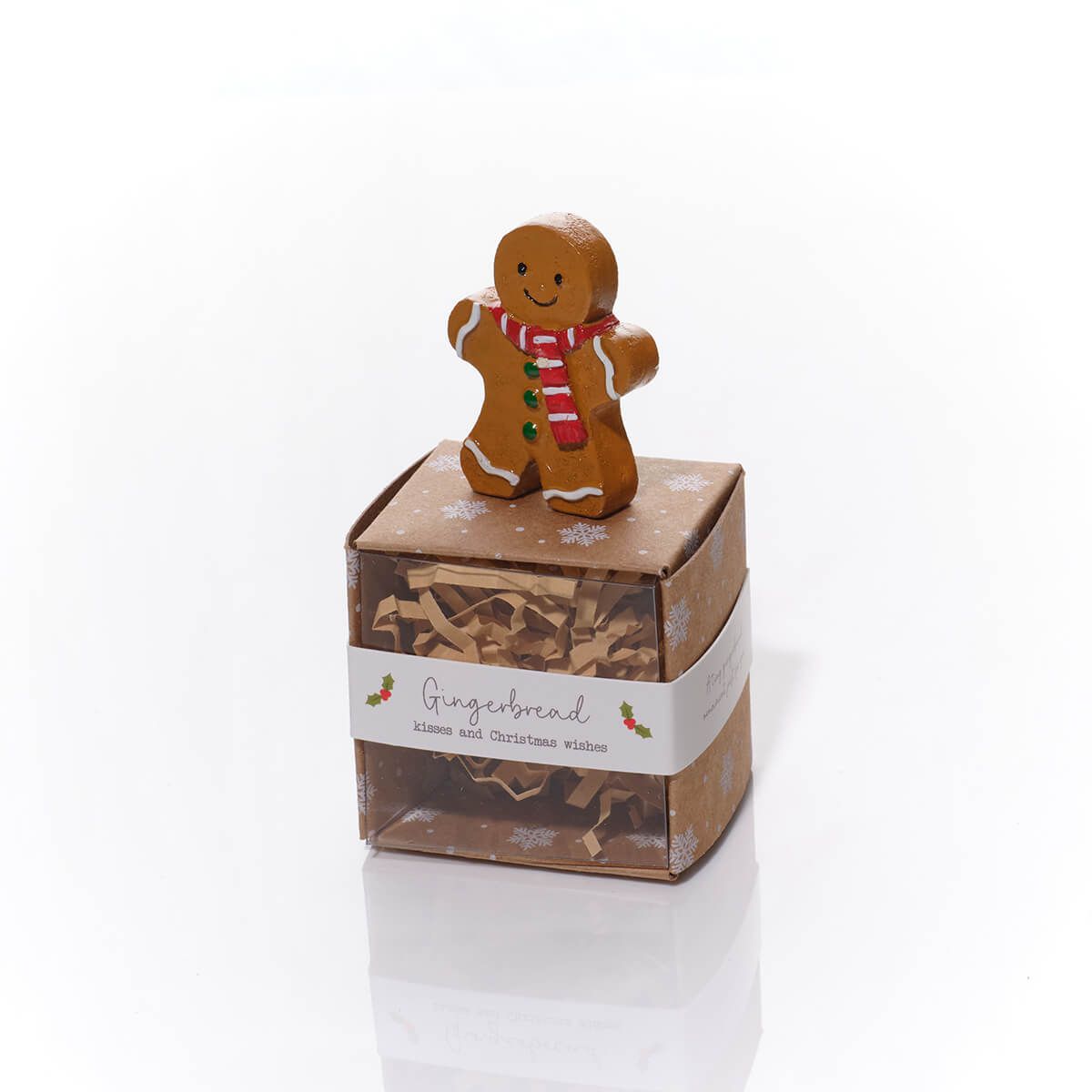 Christmas Tiny World Resin Gingerbread Keepsake With Gift Box