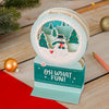 Paper Wonder 3D Pop-Up Oh What Fun Snow Globe with Movement Christmas Card