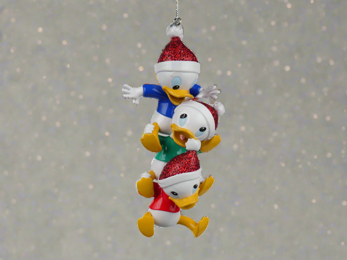 Disney Christmas Donald Duck's Nephews Huey, Dewey & Louie Bauble Decoration