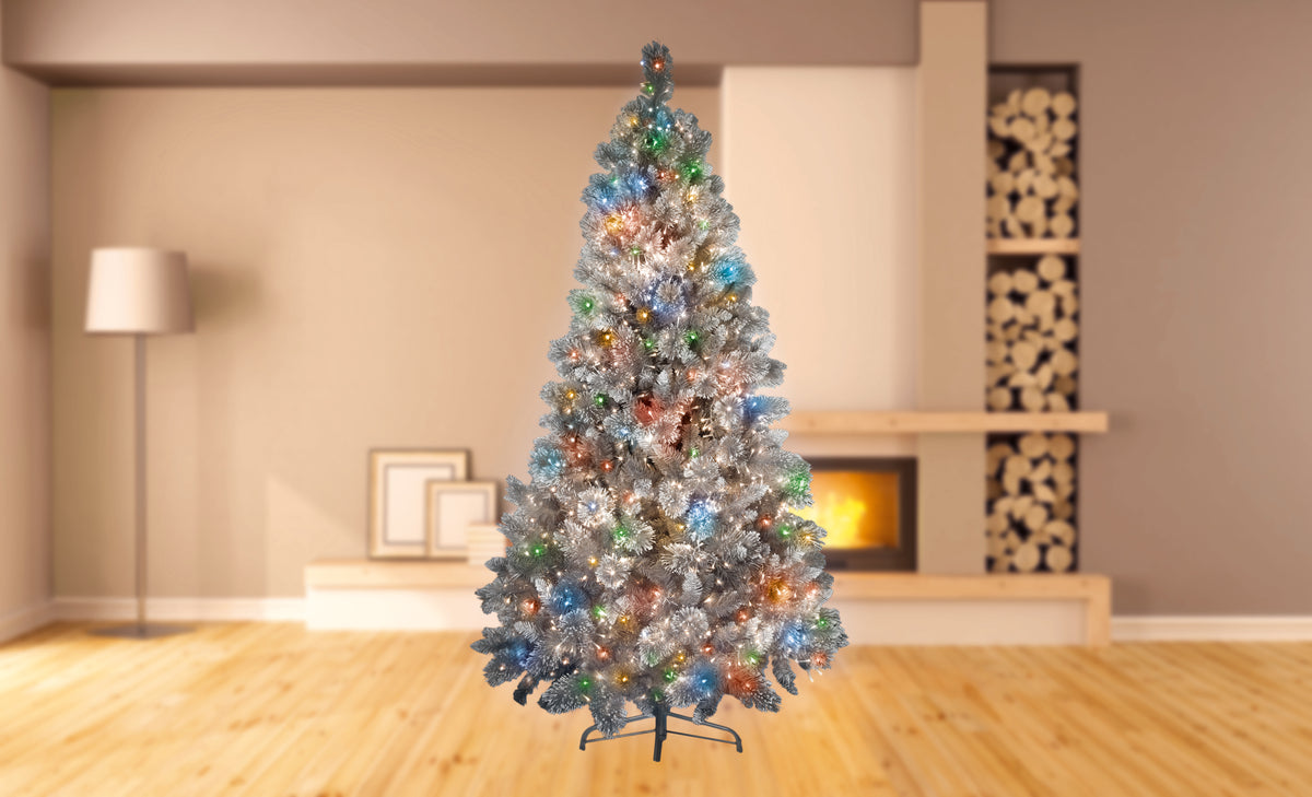 Premier Multi Coloured Multi Action LED Tree Brights Timer Christmas T ...