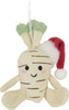 Hanging Parsnip in Santa Hat - 10cm