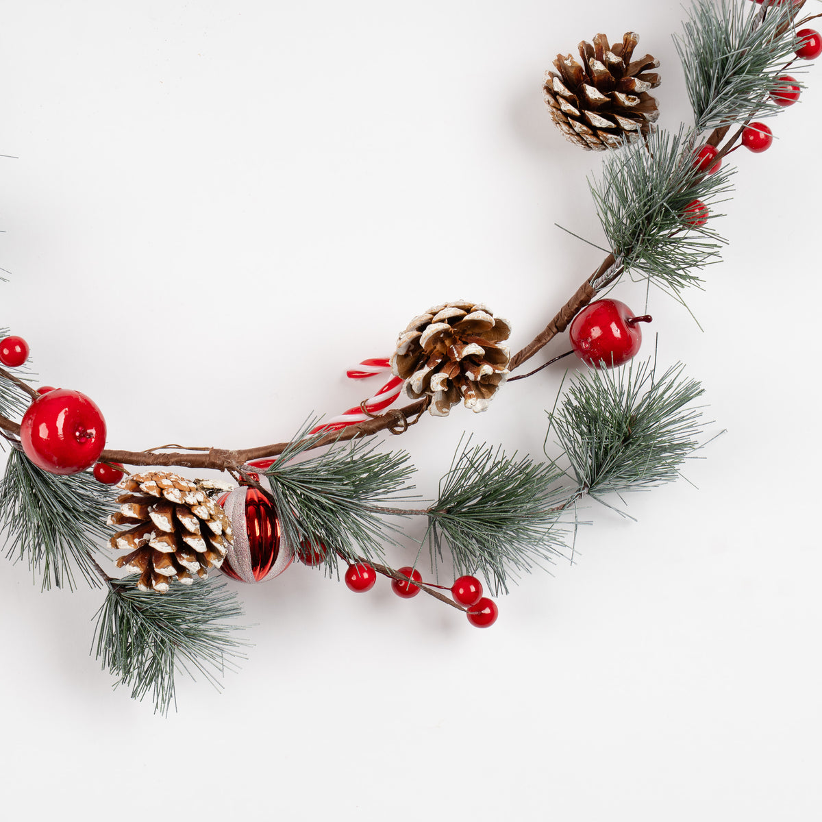 Large Decorated Candy Cane Garland -160cm