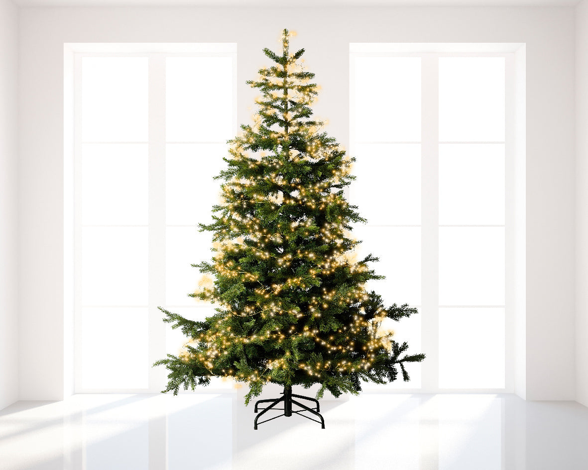 Lumineo 960 Warm & Classic White Micro LED Cluster Twinkle Outdoor Lights with 6m Gold Cable