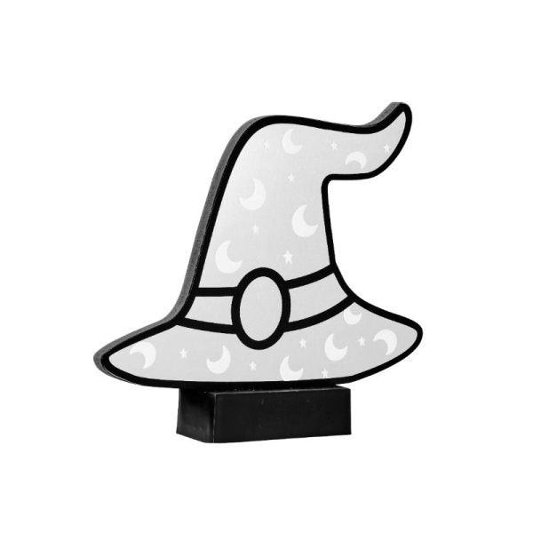 Lit Witch's Hat Infinity Mirror Decoration 25cm