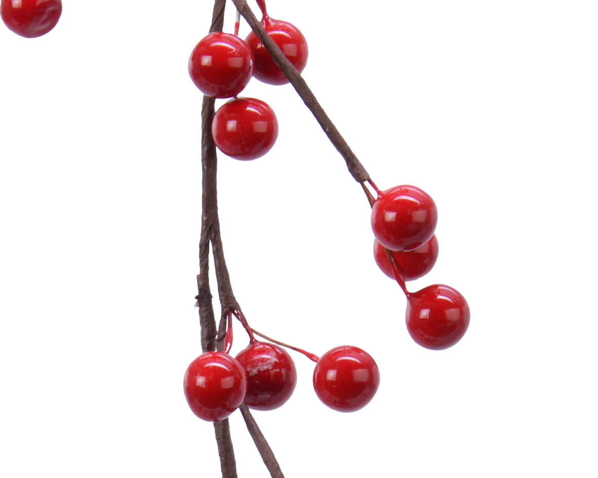 Red Foam Christmas Berry Garland - 130cm