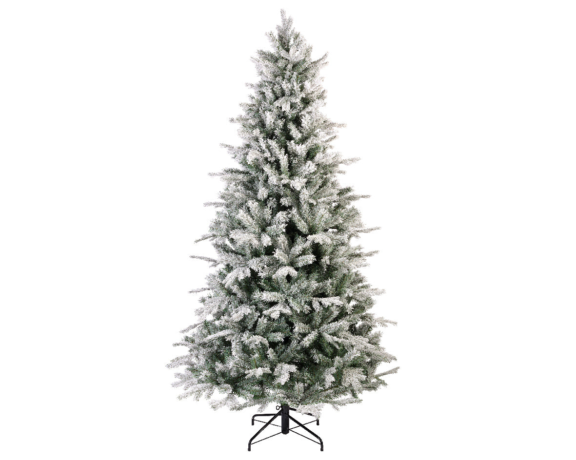 Everlands Snowy Frosted Vermont Spruce Artificial Christmas Tree ...