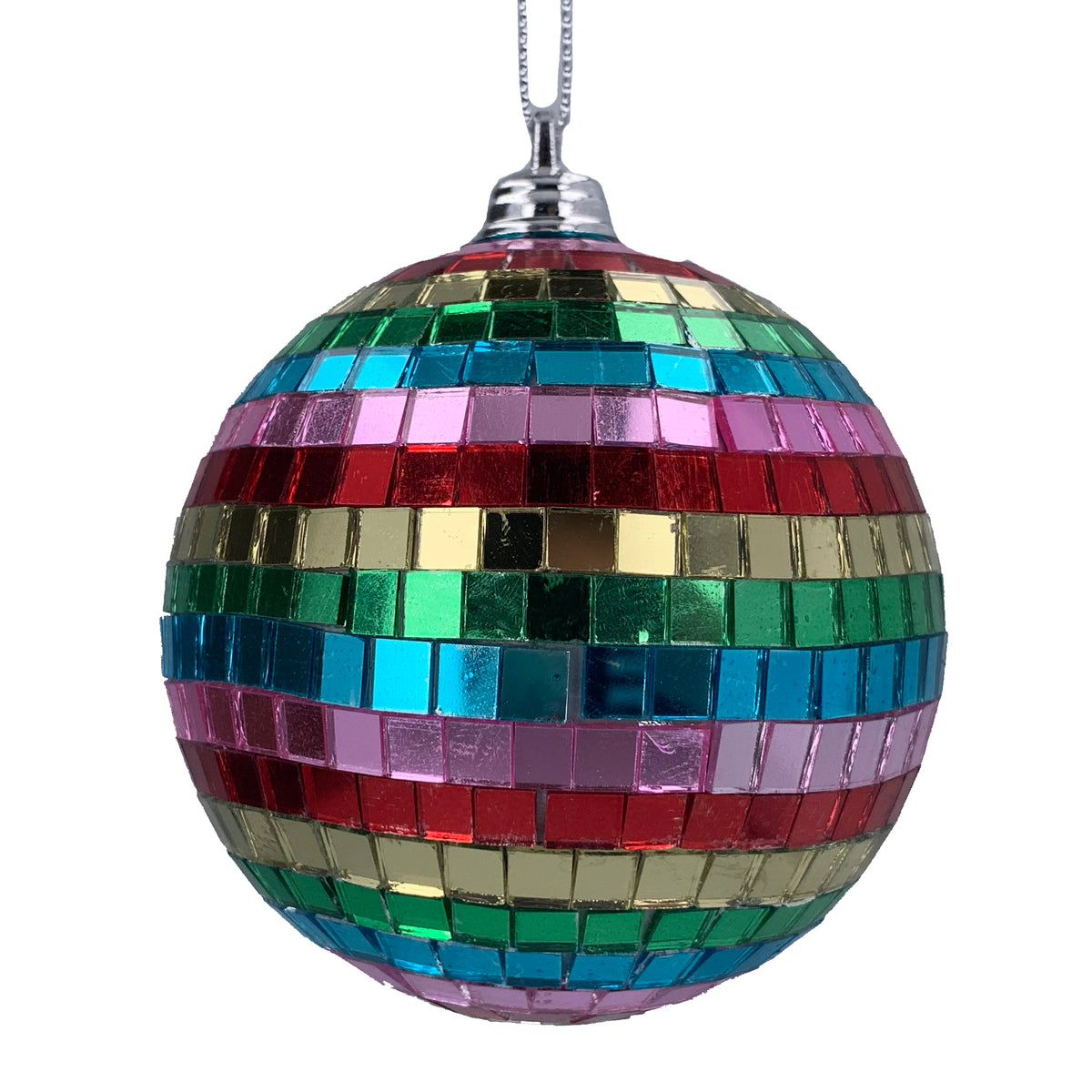 Gisela Graham MultiColoured Mirror Disco Ball Christmas Tree Decora