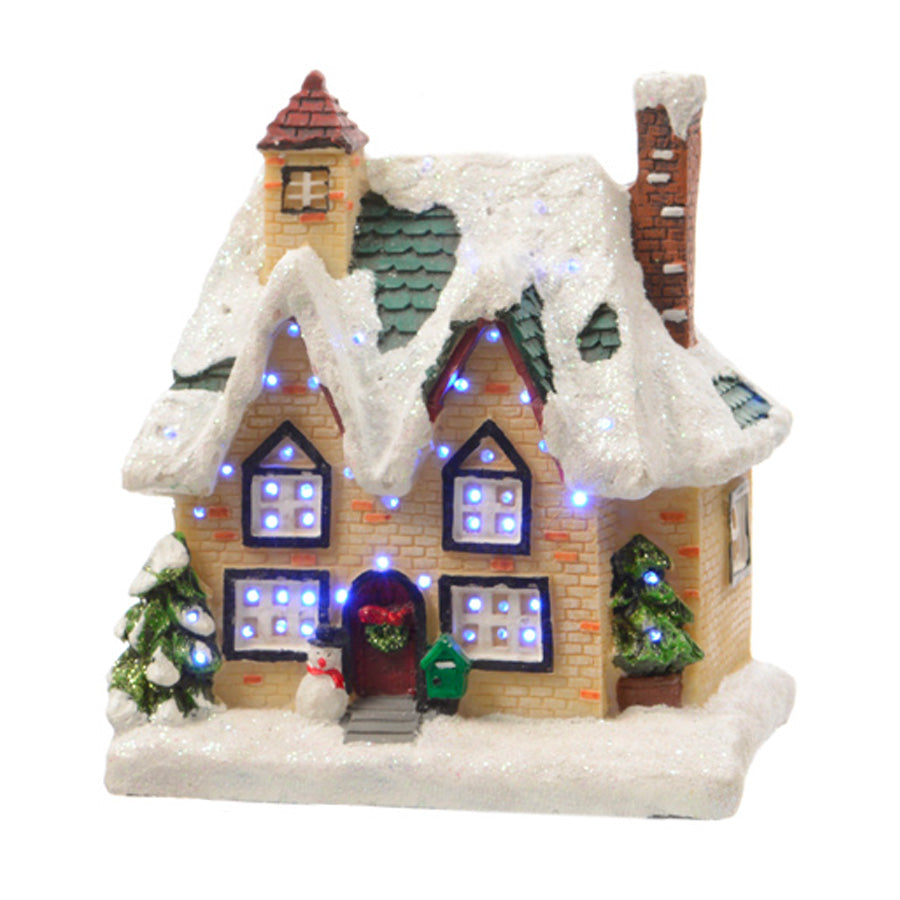 Lumineo LED Fibre Optic Snowy Christmas House