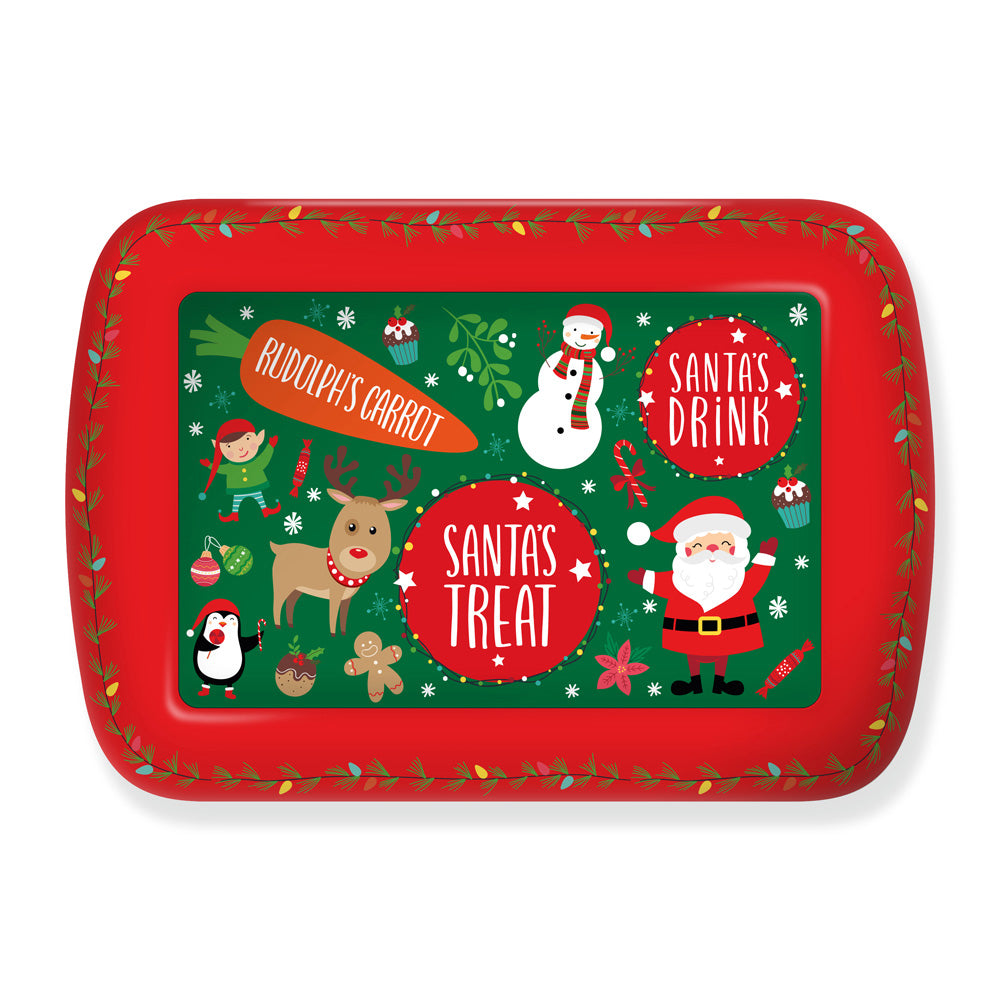 Small Novelty Christmas Santa Little Stars Meal Tray Southwood