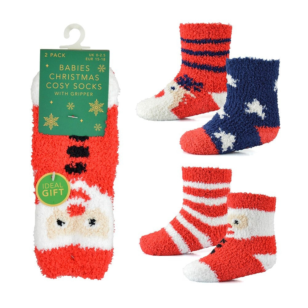 Christmas Baby Fluffy Cosy Socks Southwood Christmas Shop