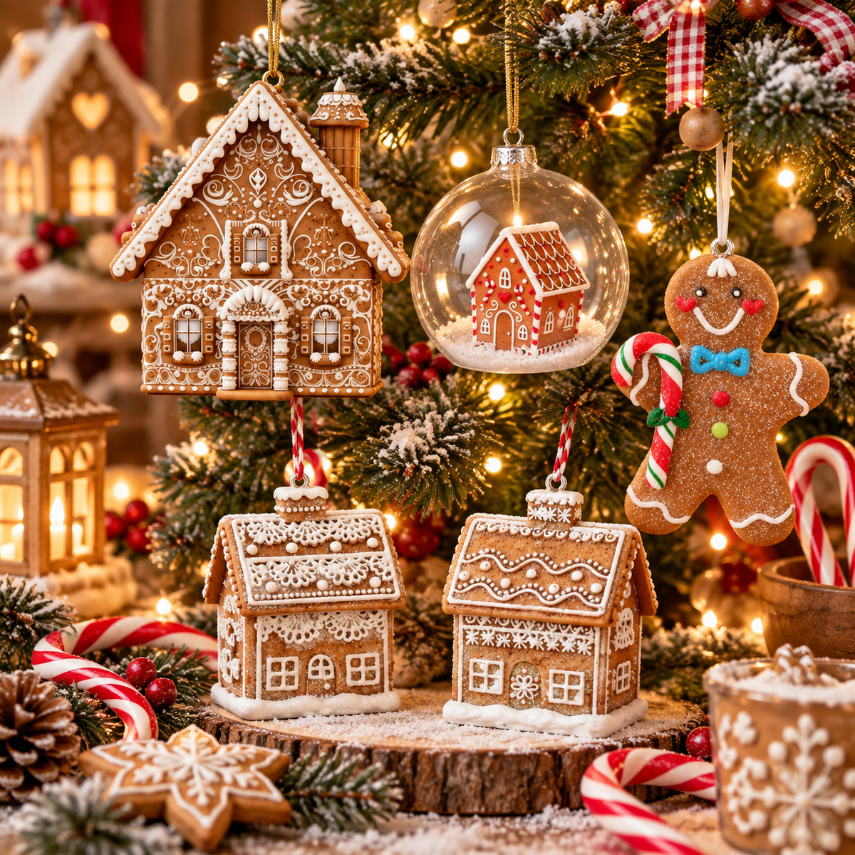 Gingerbread Christmas Decorations at Southwood Christmas Shop