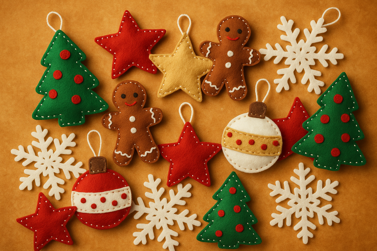Felt Christmas Decorations & Baubles