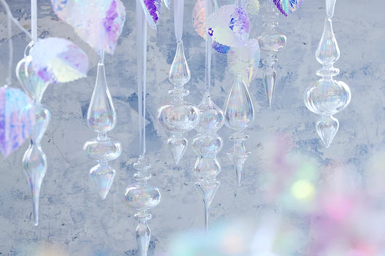 Iridescent White Winter Magic Christmas Decorations
