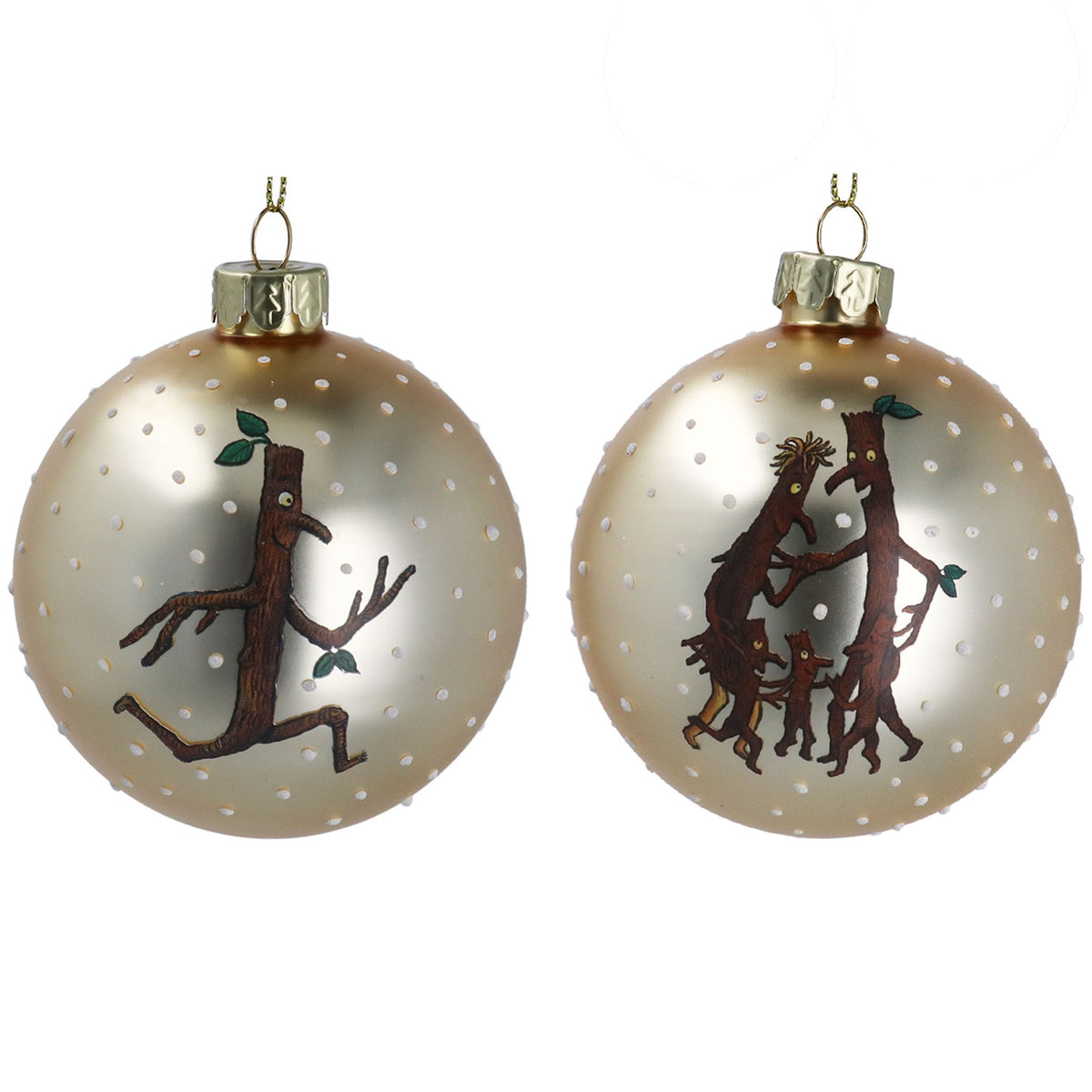 Gisela Graham - Stickman & Family Glass Ball Bauble - 8cm