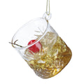 Gisela Graham Glass Whisky Sour Christmas Bauble