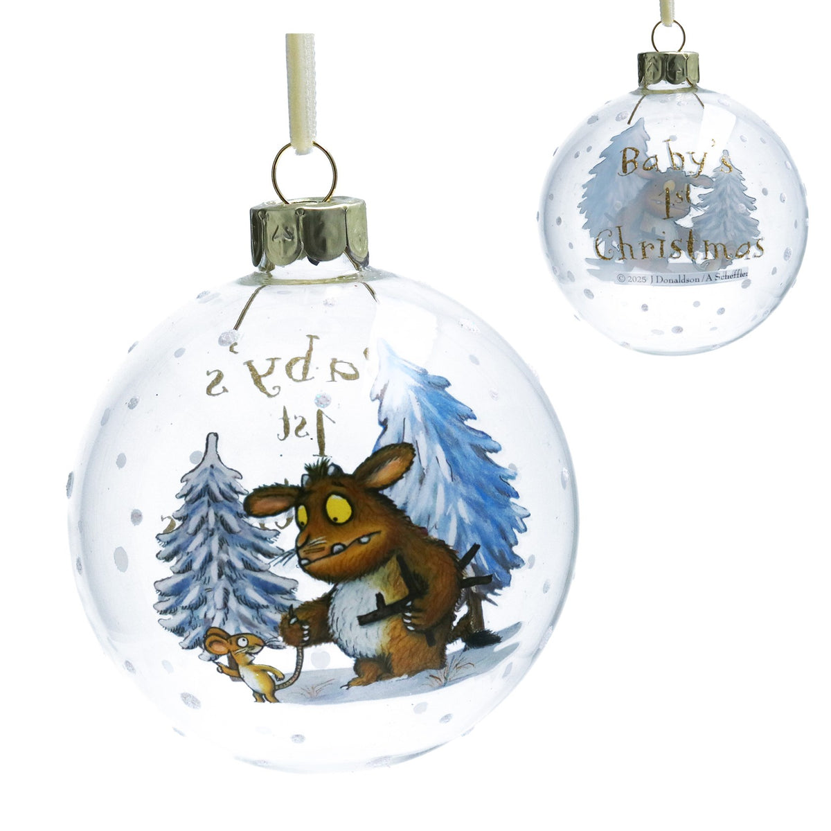 Gisela Graham - Clear The Gruffalo & The Gruffalo's Child - 8cm
