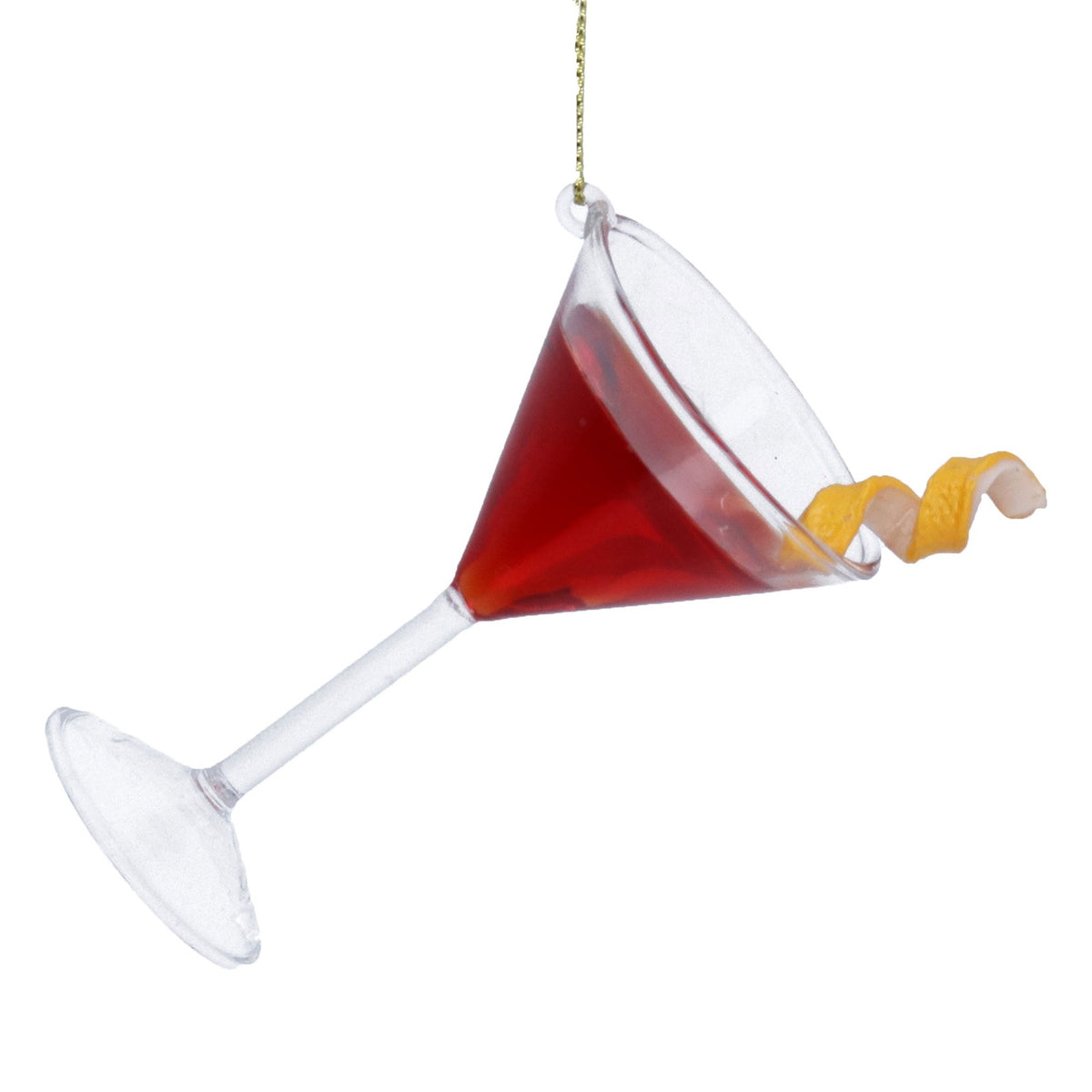 Gisela Graham - Glass Cocktail Cosmopolitan Bauble - 12cm