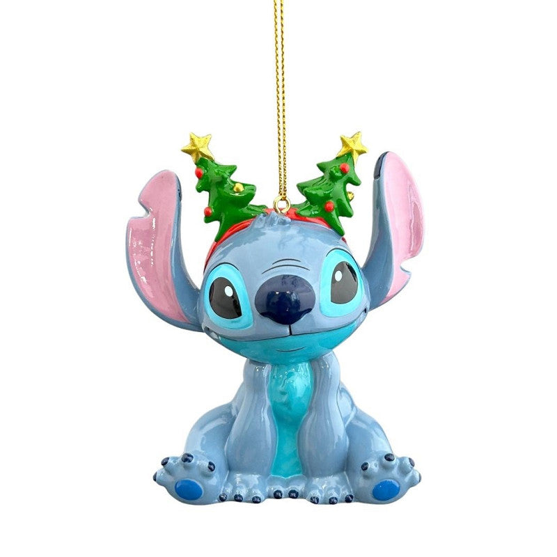 Disney Stitch with Tree Headband 3D Christmas Bauble
