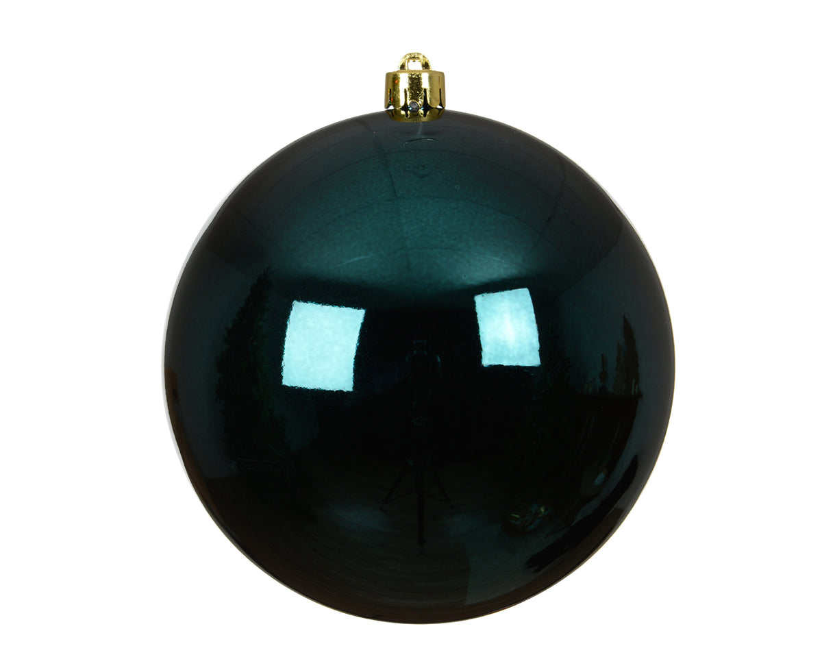 Large 14cm Shiny Emerald Shatterproof Bauble