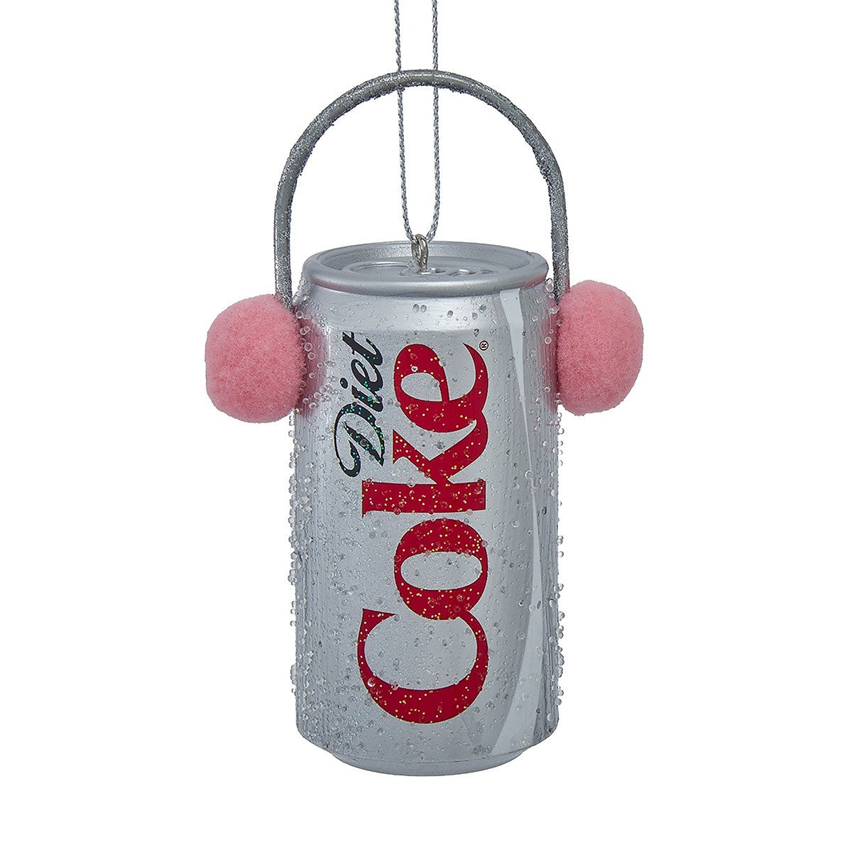 Diet Coke Coca Cola Can Bauble with Ear Muffs