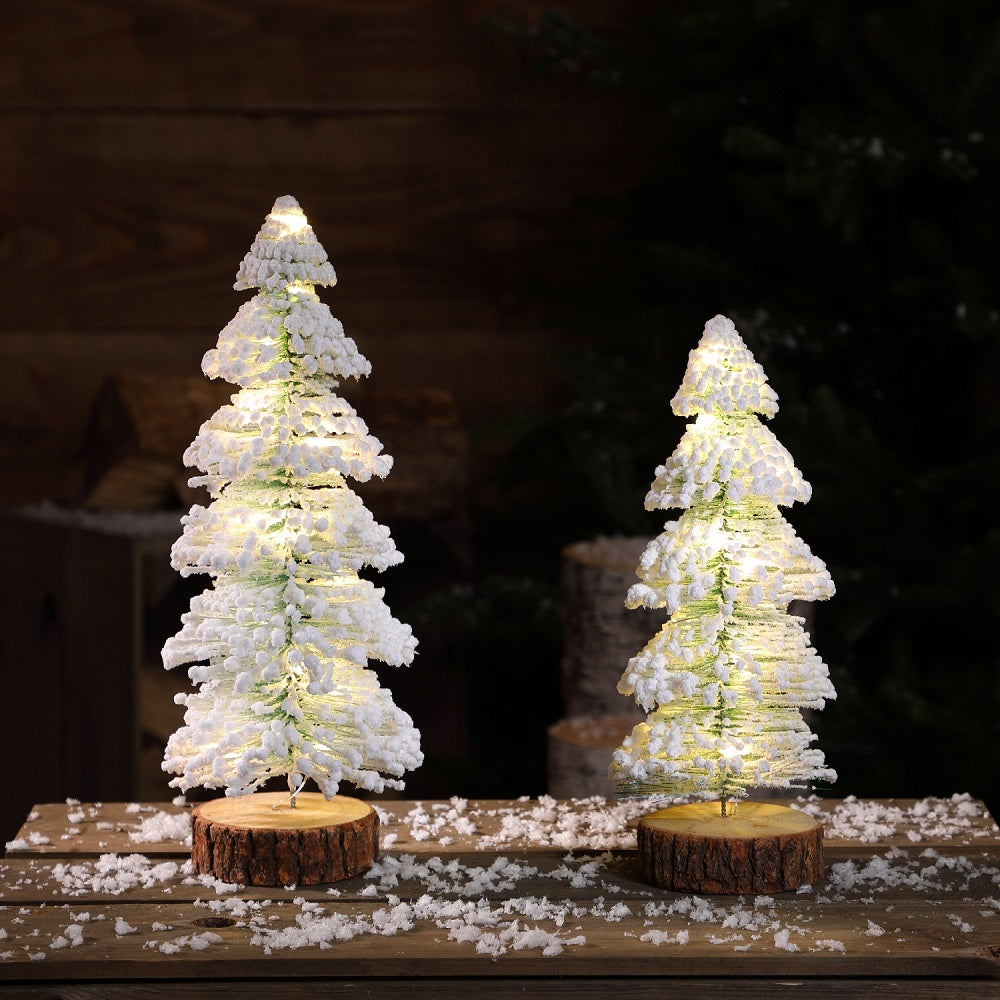 NOMA Needle LED Bristle Snowy Tree with Warm White Lights