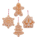 Gisela Graham Ceramic Gingerbread Christmas Mini Shape Decoration