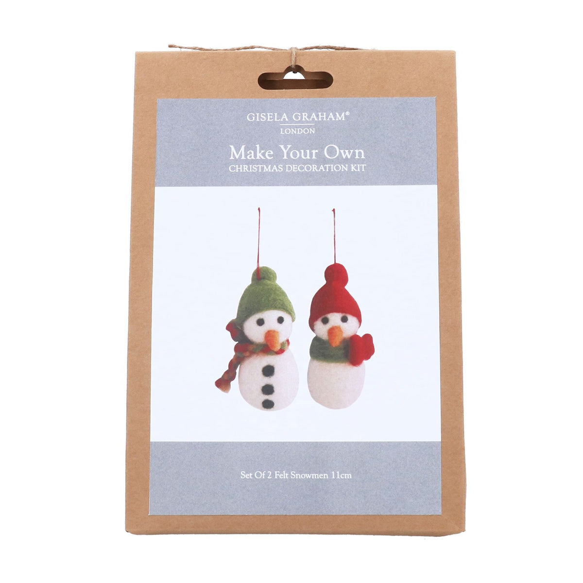 Gisela Graham - Christmas Make-Your-Own Snowman Decoration