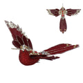 Gisela Graham - Clip-on Burgundy & Gold Flying Hummingbird - 8cm