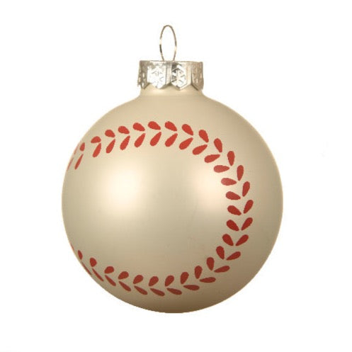 Painted Sports Glass Bauble