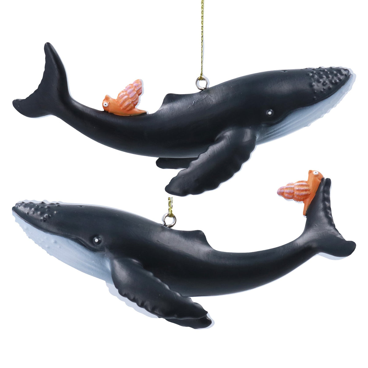 Gisela Graham - Resin The Snail & The Whale Decoration Single - 11cm