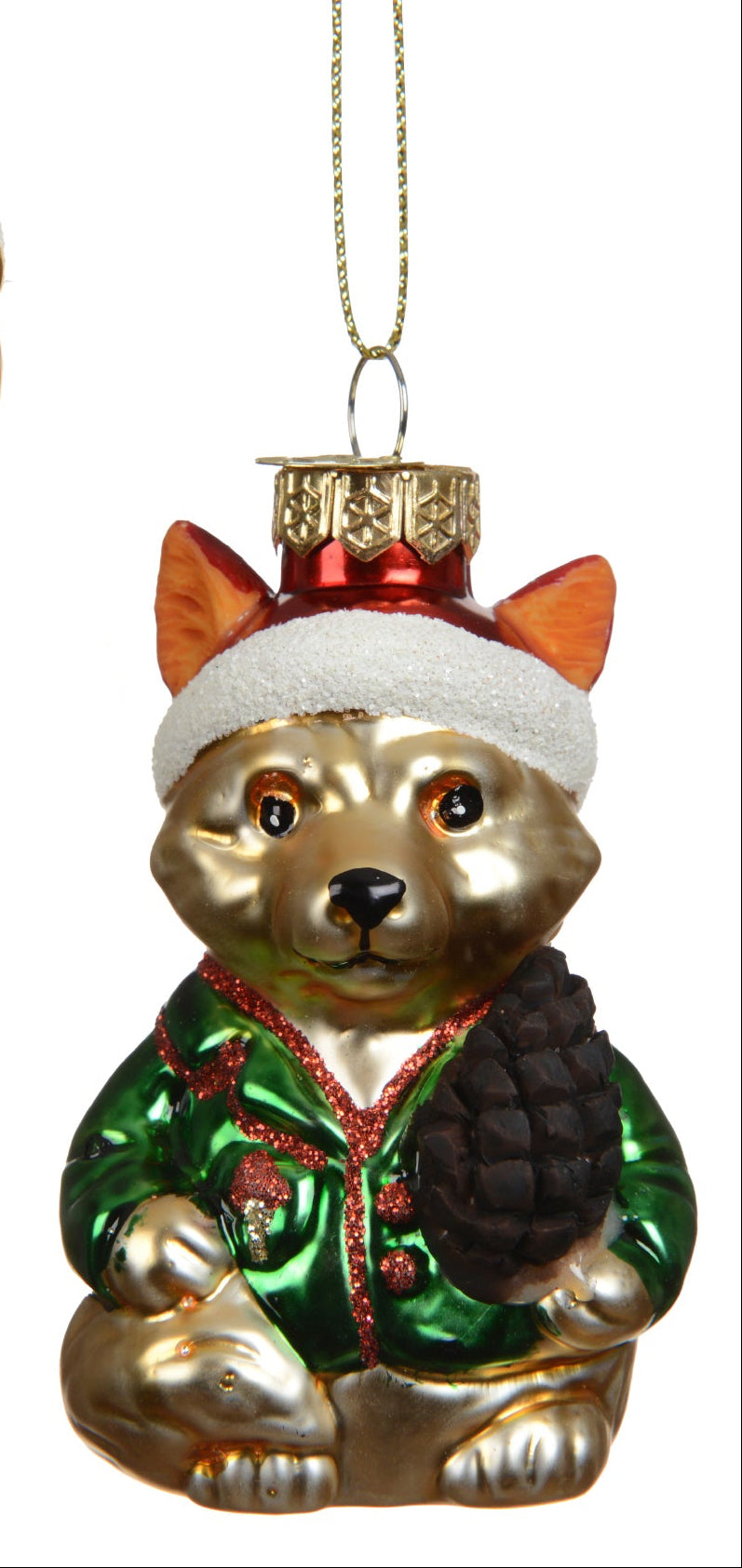 Forest Animals Christmas Handing Bauble 7.5cm