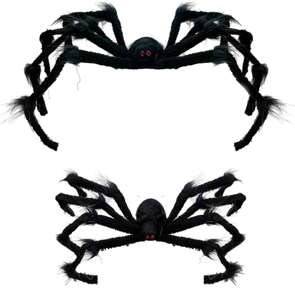 Giant Fluffy Black Spider - 67cm
