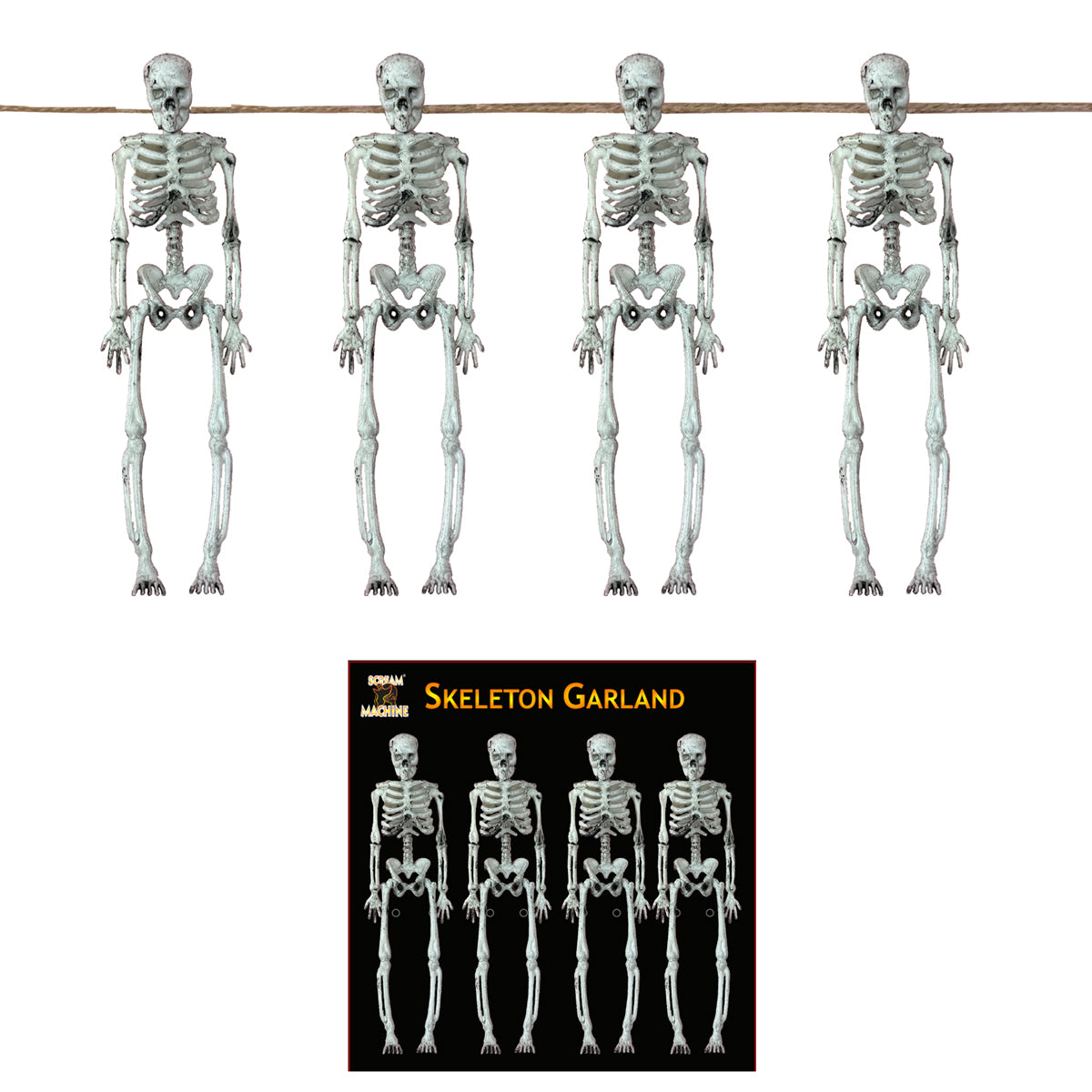 Halloween 4 Skeleton Garland