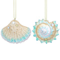 Gisela Graham Resin Shell Christmas Bauble