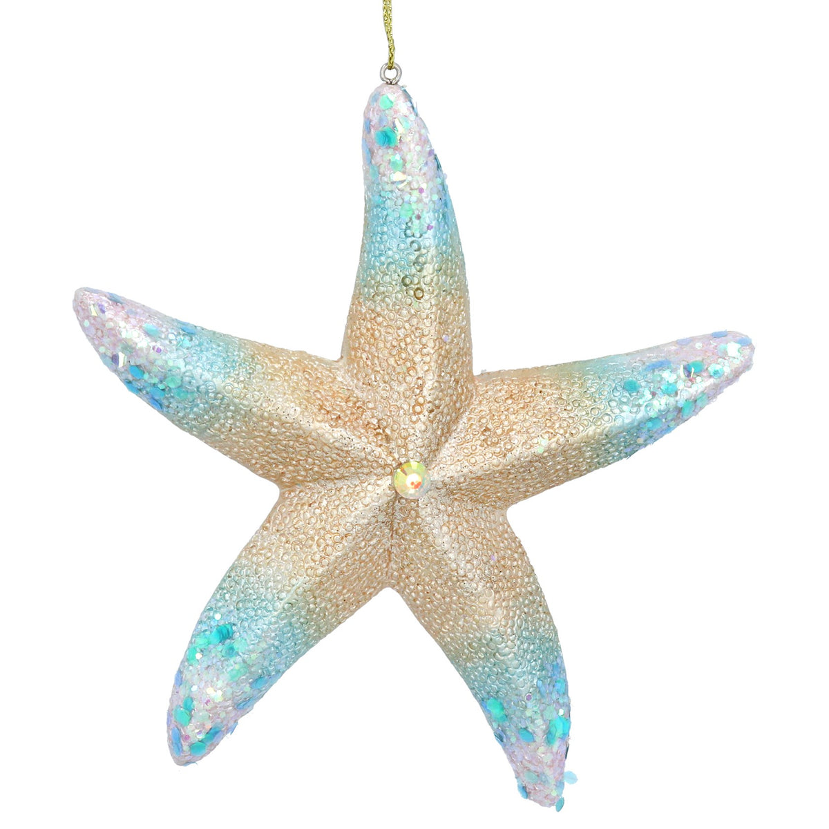 Gisela Graham Resin Starfish Christmas Bauble