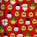 Lego Heads Christmas Wrapping Paper - 4m