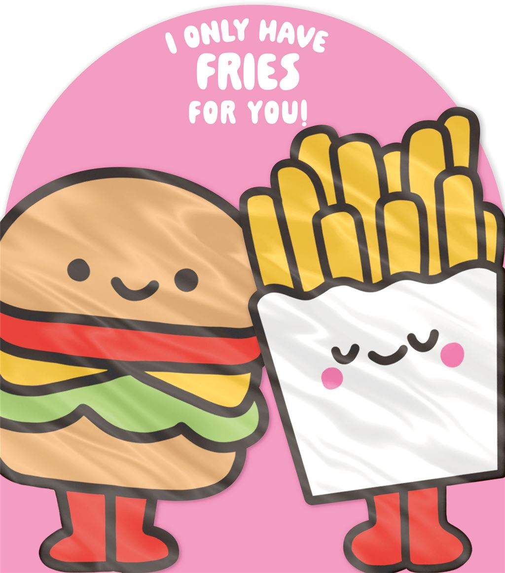 Better Together I Only Have Fries For You - Burger & Fries Card