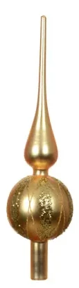 Glass Shiny Enamel with Matt Glitter Tree Topper
