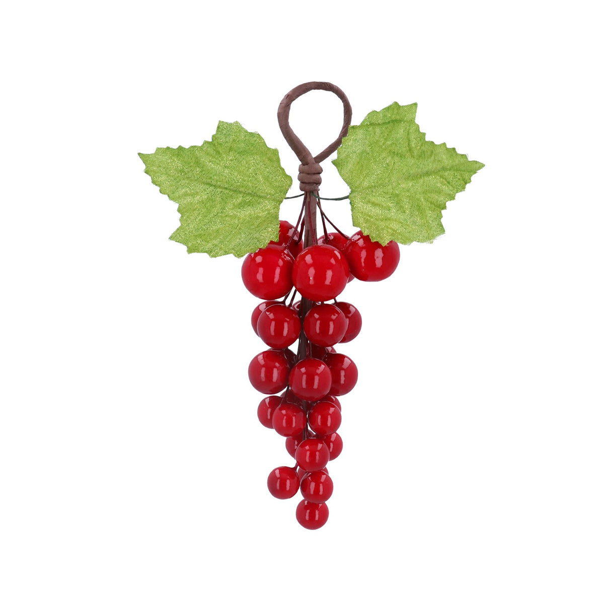 Gisela Graham Red Hanging Grape Bunch - 20cm