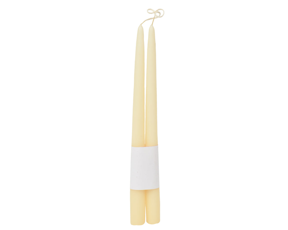 Pack of 2 Ivory Dinner Candles 32cm