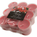 Pack of 18 Scented Red Tea Light Candles