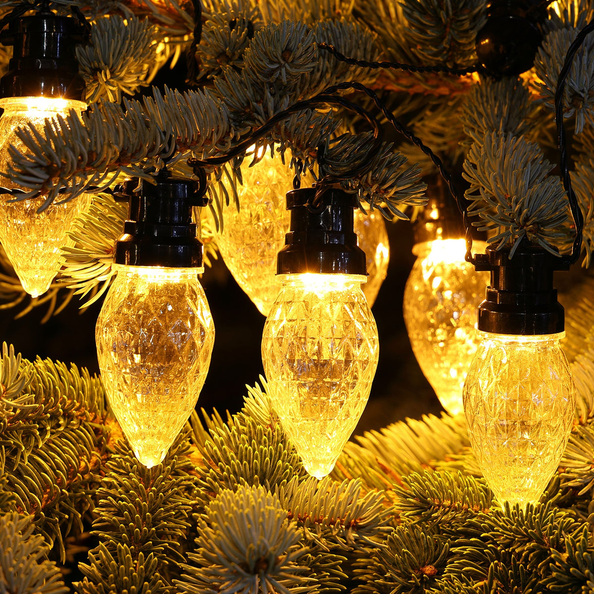 NOMA 20 Warm White Large Facetted Cone Lights
