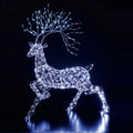 NOMA 1.4m White Flexi Woburn Stag with Branch Antlers with 628 White LEDs