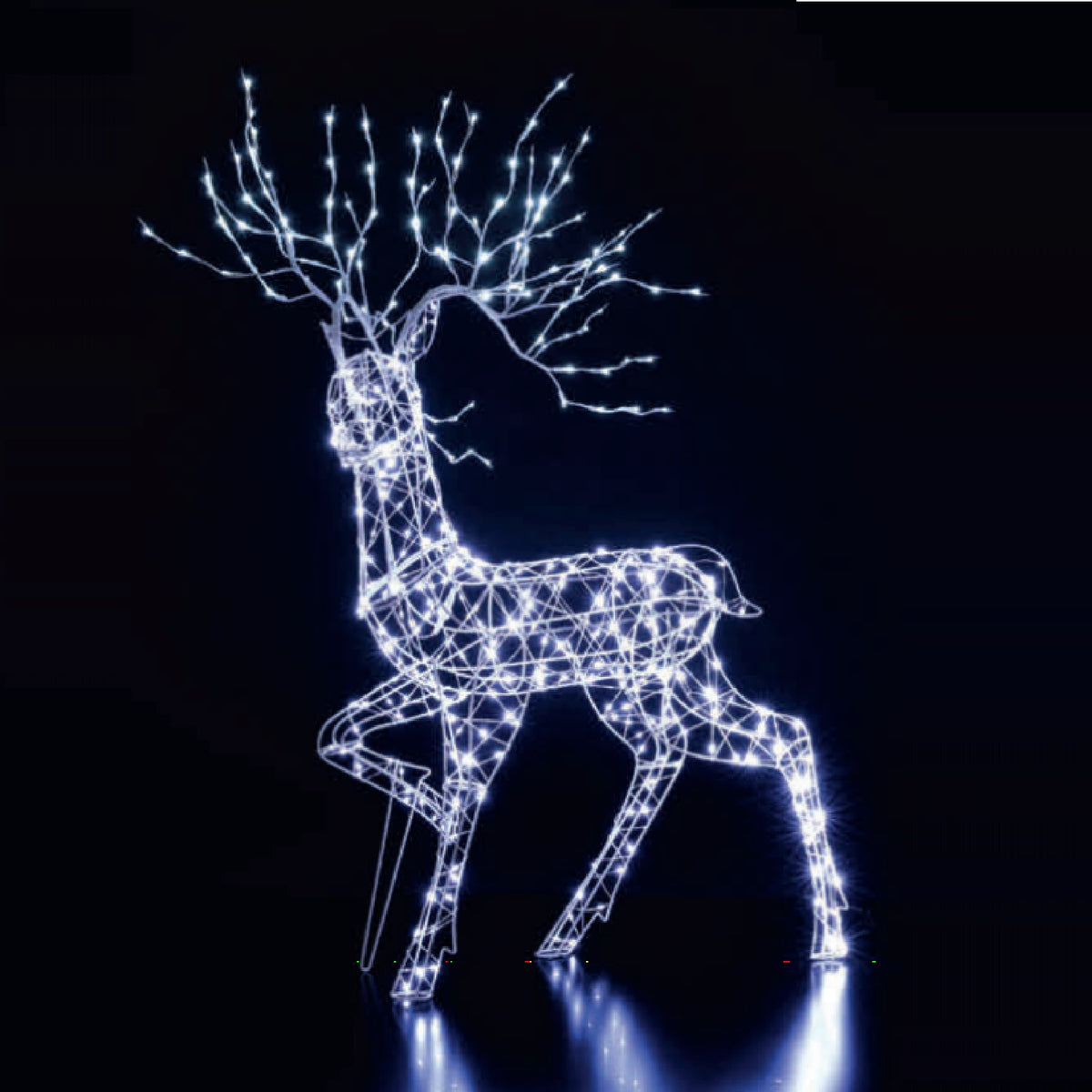 NOMA 1.4m White Richmond Stag with Branch Antlers