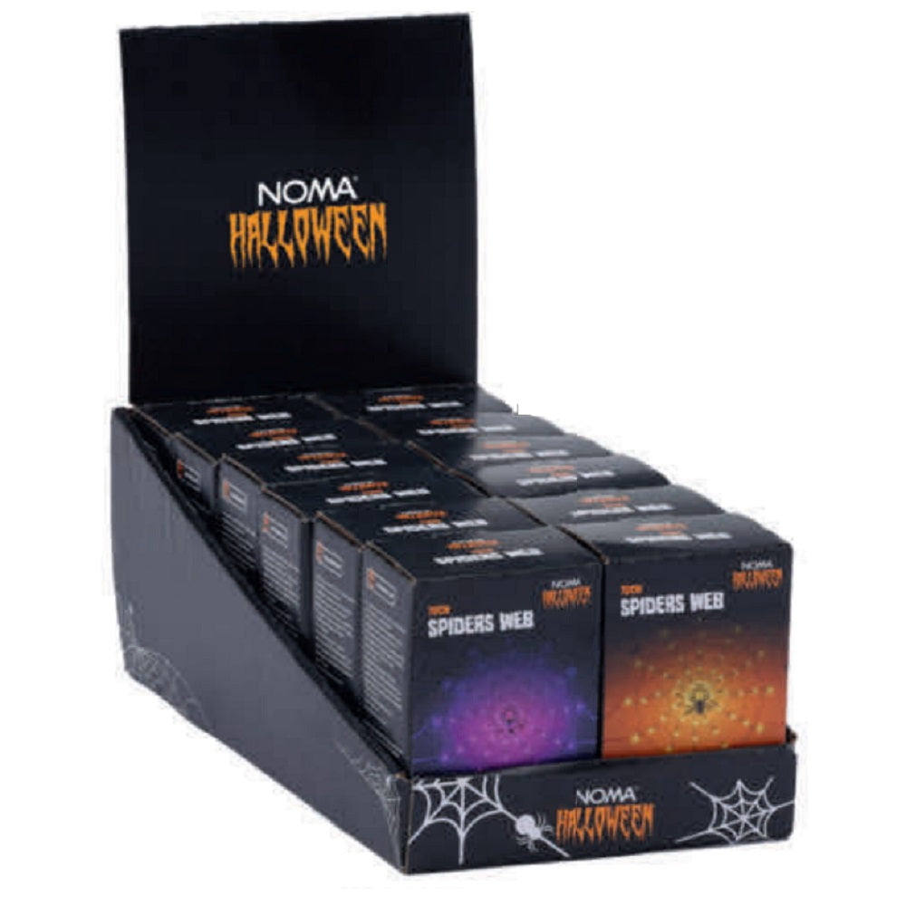 Noma Halloween Spider Web Light in Purple or Orange