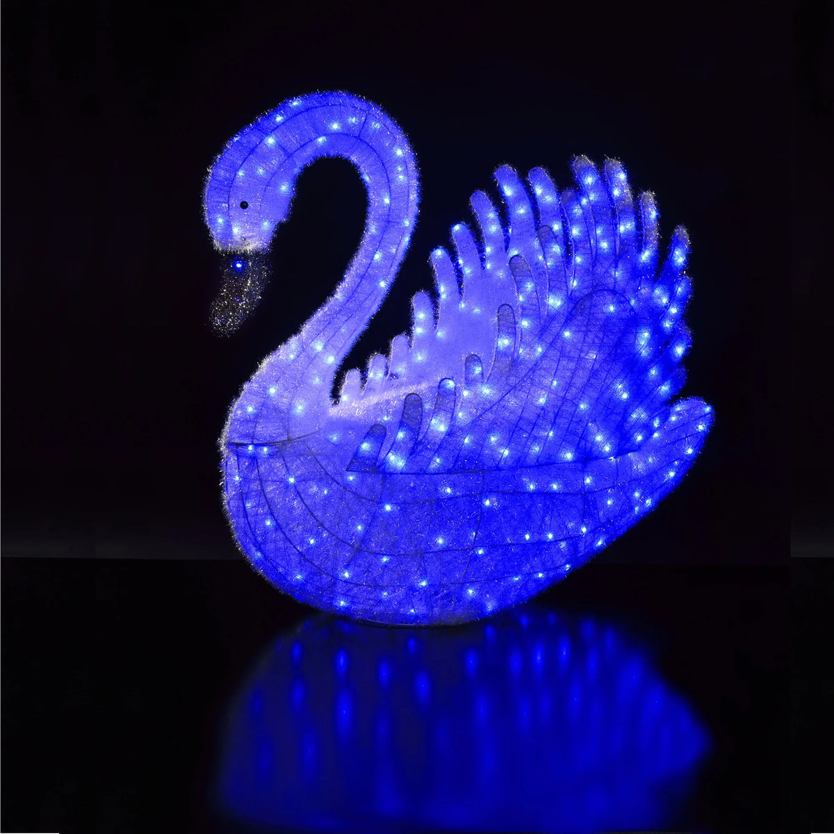 NOMA 60cm Spectrum Twine Swan Swan with 200 Colour Changeable LEDs & Remote Control