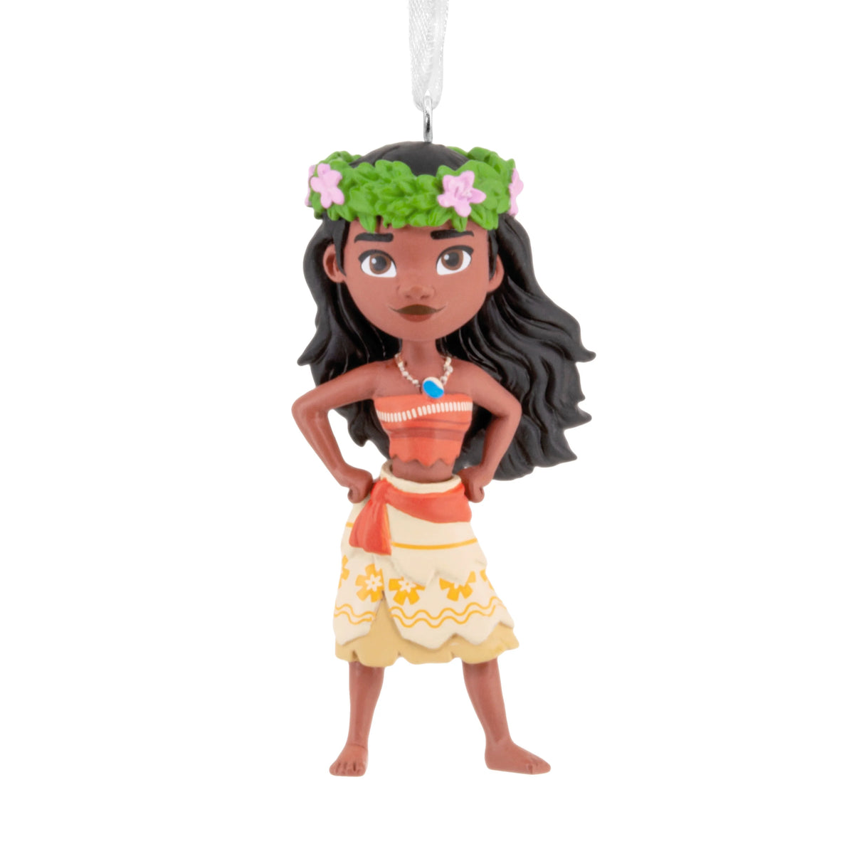 Disney Moana With Flower Crown Christmas Bauble