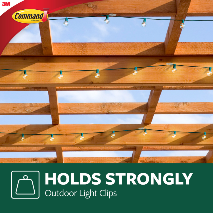 Command Outdoor Light Clips Pack of 8
