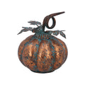 Gisela Graham Copper Antiqued Pumpkin Metal Ornament - 15.2cm